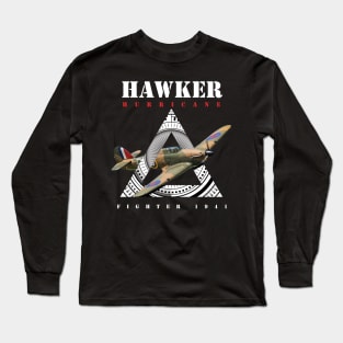 Hawker Hurricane  Royal  Airforce Pilot Gift Battle of Britain Long Sleeve T-Shirt